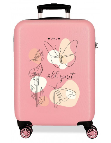 3941121 ABS SUITCASE 55CM 4W.  MOVOM LUGGAGE NUDE